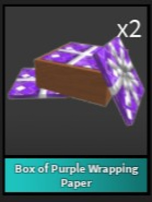 Box of Purple Wrapping Paper (x1)