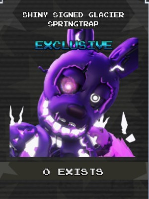 Shiny Signed Glacier Springtrap (Skin)