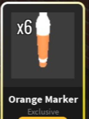 Orange marker knife