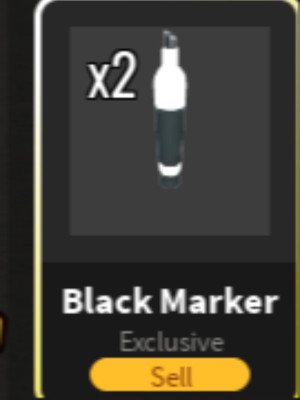 Black Marker Knife