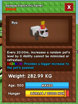 ШОК!😱(20 МИН КД)😱282KG+🔥500 ЛЕТ🚀RAINBOW FRENCH FRY FERRET + ПОДАРОК🎁