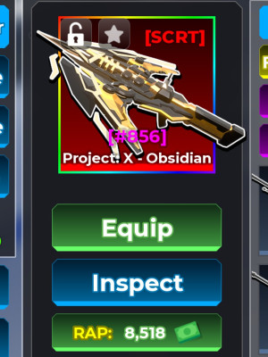 Project: X - Obsidian | 8.5k rap💵