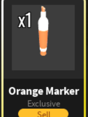 Orange Marker Knife