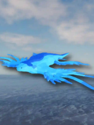 crimson colossal blue dragon
