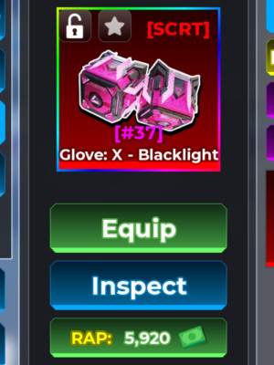 Glove: X - Backlight | #37 | 324 Штуки в мире | 6k rap