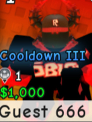 Guest 666 lvl 4 Cooldown 3