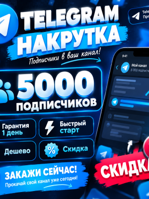 накрутку 5000 подписчиков Быстрый старт дешево
