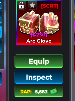 Arc Glove | #230 | 5.5k rap💵