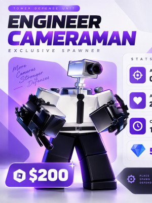 🟣Engineer Cameraman🟣 | CAMERAMAN TOWER DEFENSE+подарок🎁