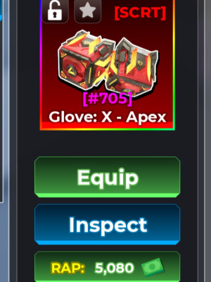 Glove: X - Apex | #705 | 5k rap💵