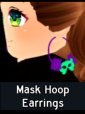 Mask Hoop Earrings