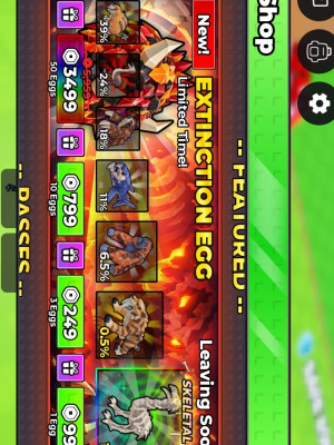 3x Extinction egg