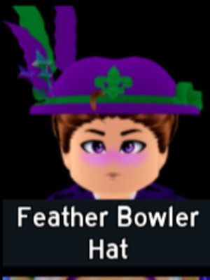 Feather Bowler Hat