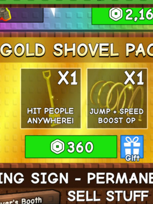 Gold Shovel Pack | Grow A Gaden | 399R | Cheaps & Fast