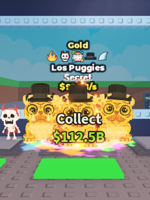 👾 [Gold] Los Puggies $930M/s 🐶💀 Черт-скелет редкий баф 💖