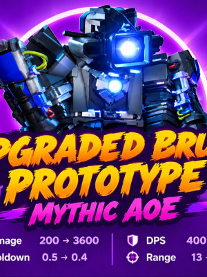 🟥🔥UPGRADED BRUTE PROTOTYPE 🔥🟥 🎦CAMERAMAN TOWER DEFENSE🎦