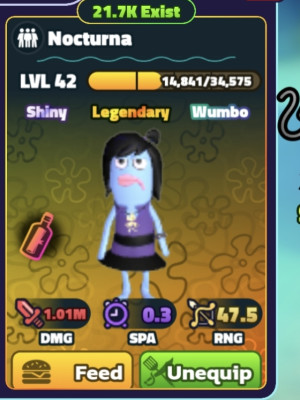 SpongeBoy,Band Geek Sandy,Nocturna,Snail Fail