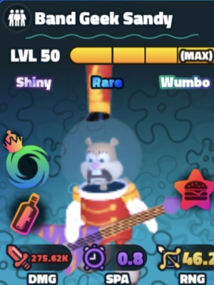 SpongeBoy,Band Geek Sandy,Nocturna,Snail Fail