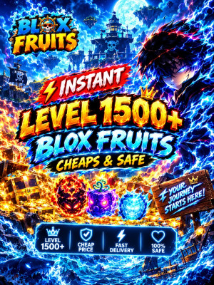 [Instant] Level 1500+ | Blox Fruits | Cheaps & Safe