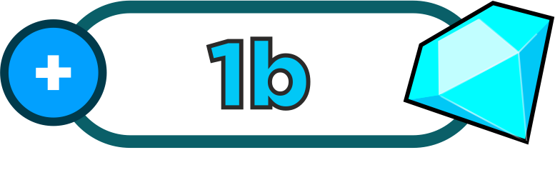 Гемы: 1 млрд (1b) 1.000.000.000 gems