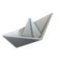 Eco Grey Origami Boat Hat купить