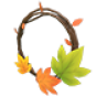 Fall Wreath Necklace