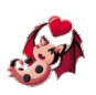 Bat Dragon Cuddle Animated Sticker