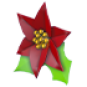 Poinsettia Hair Clip