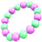 Purple & Green Beads