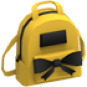 Yellow Designer Backpack