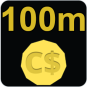 100.000.000 (100M) C$