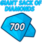 GIANT SACK OF DIAMONDS