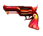 Red & Gold Mermaid Gun