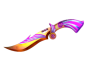 Purple & Gold Mermaid Knife