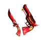 Red & Gold Mermaid Set