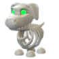 Halloween White Skeleton Dog