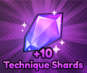 +10 Technique Shards (10x Rerolls)