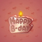 B-Day Candle #45244