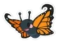 Orange Butterfly Sticker
