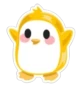 Gold Penguin Sticker