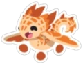 Waffle Wyrm Sticker