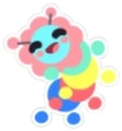 Gumball Caterpillar Sticker 
