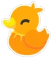 Sunrise Duckling Sticker 