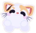 Mochi Meow Tumble Animated Sticker