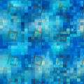 Blue Pixelated