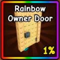 Rainbow Owner Door