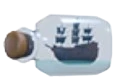 Ship in a Bottle Throw Toy