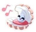 Very Happy Clam Sticker