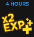 EXP Boosts 4 hours