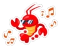 Groovy Lobster Sticker